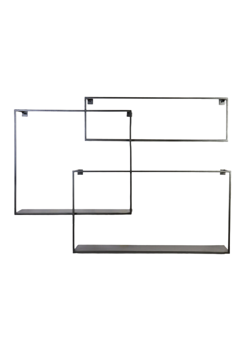 Grey Wafting Shelves Set Of 3 - Large Set