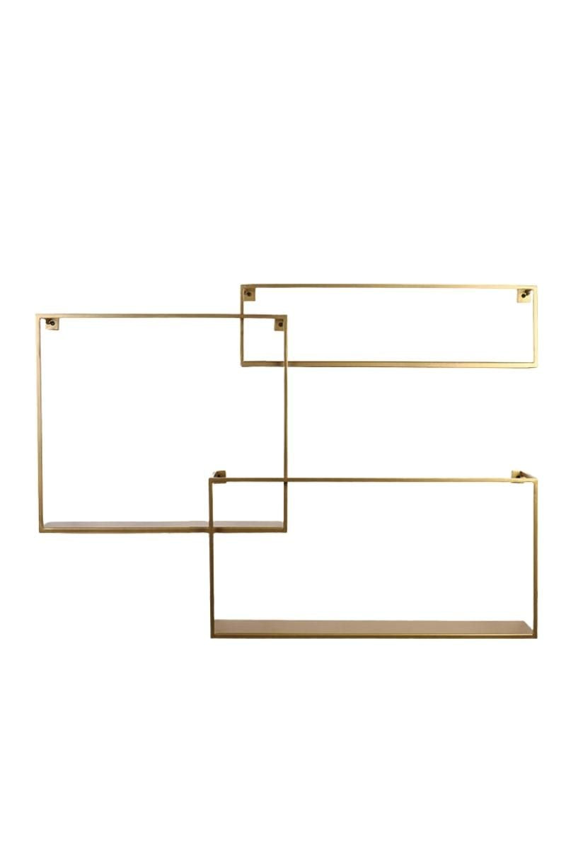 Gold Wafting Shelves Set Of 3 - Small Set