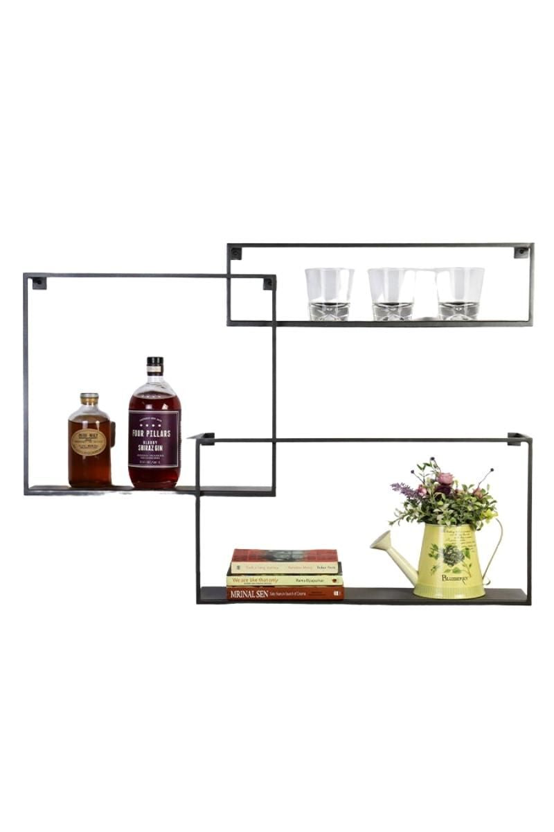 Grey Wafting Shelves Set Of 3 - Small Set