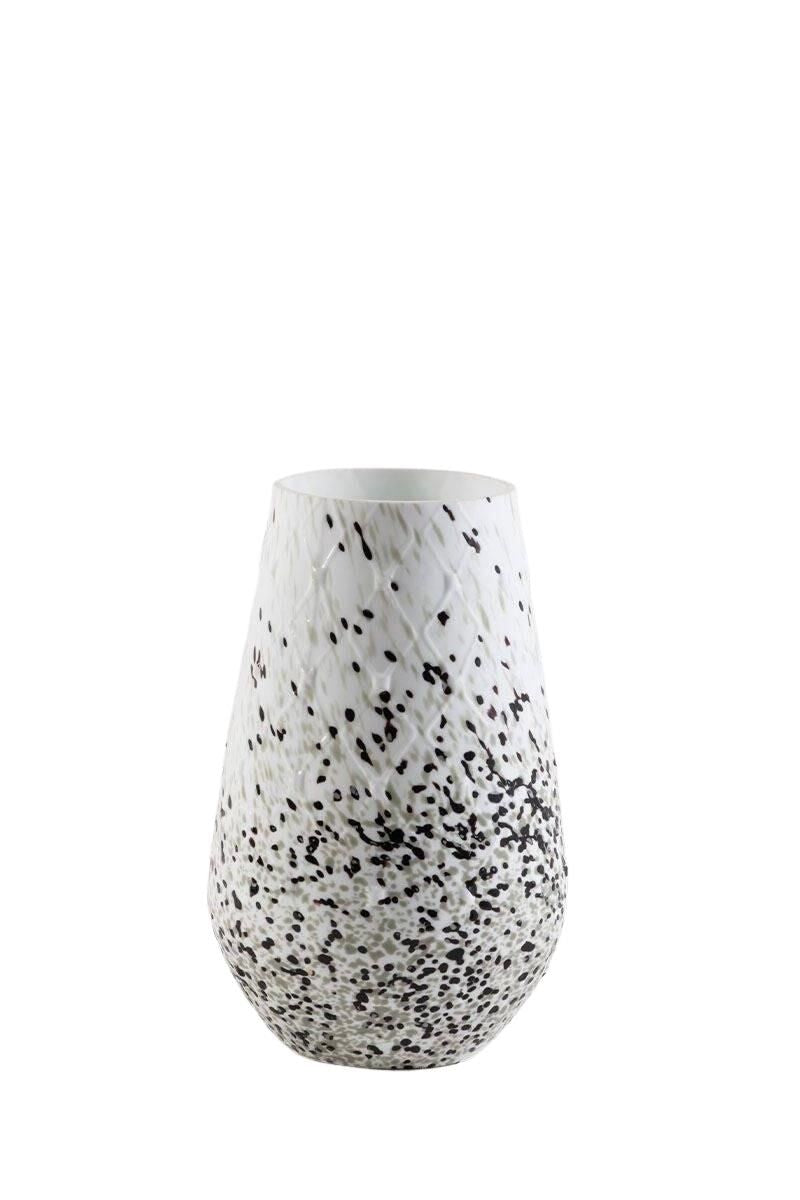 Spattered Taper Glass Vase