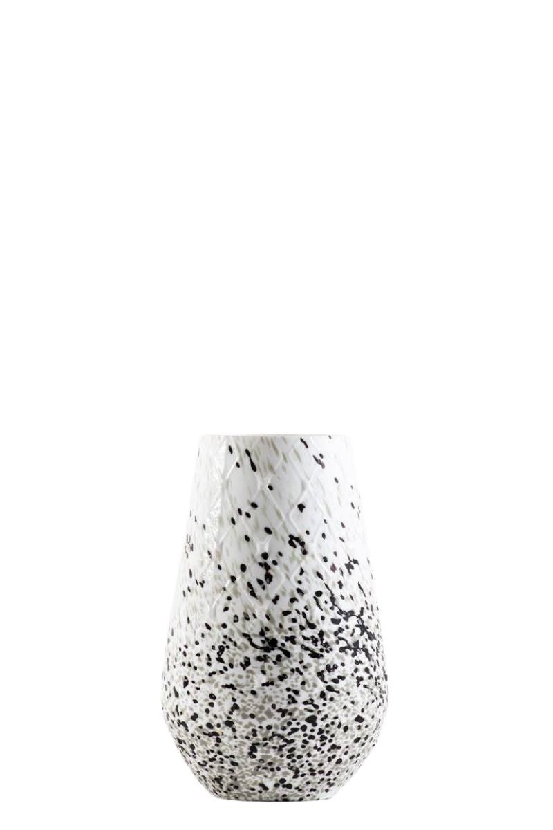Spattered Taper Glass Vase