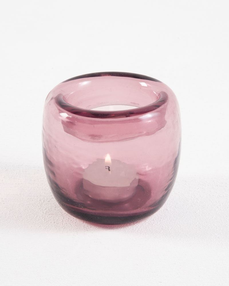 Lavender Glass Votive